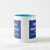 安全でなく、効果的でないコーヒーマグ ツートーンマグカップ (中央)