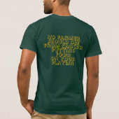 安全で健康な農家のTシャツ Tシャツ (裏面)