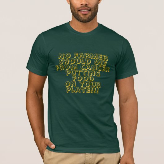 安全で健康な農家のTシャツ Tシャツ (正面)