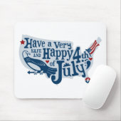 安全で幸せな7月4日 マウスパッド (マウス)