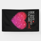 安全で愛され賛美ている®ブランド 横断幕 (横)