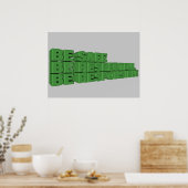 安全で敬意を持ち、責任を持つ ポスター (キッチン)