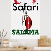 安全で美しいサファリ旅行をする ポスター (キッチン)