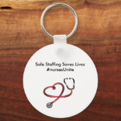 安全なスタッフのキーチェーン – 衣服IT! キーホルダー (正面)
