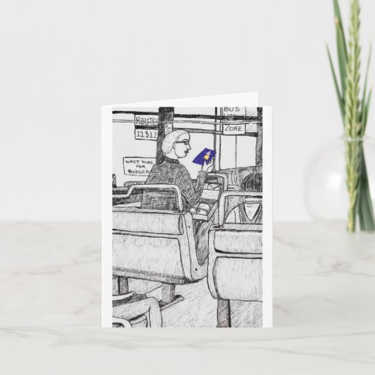 安全なバスに乗っ🚌る サンキューカード (正面)