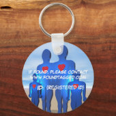 安全なファミリーキーチェーン キーホルダー (正面)