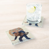 安全なプレート ガラスコースター (アングル)