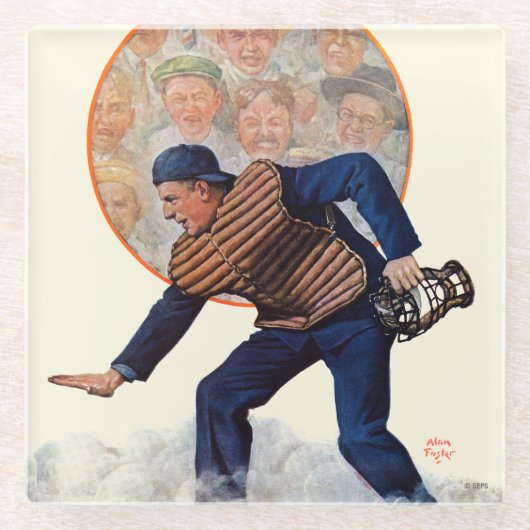 安全なプレート ガラスコースター (正面)