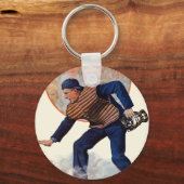 安全なプレート キーホルダー (正面)