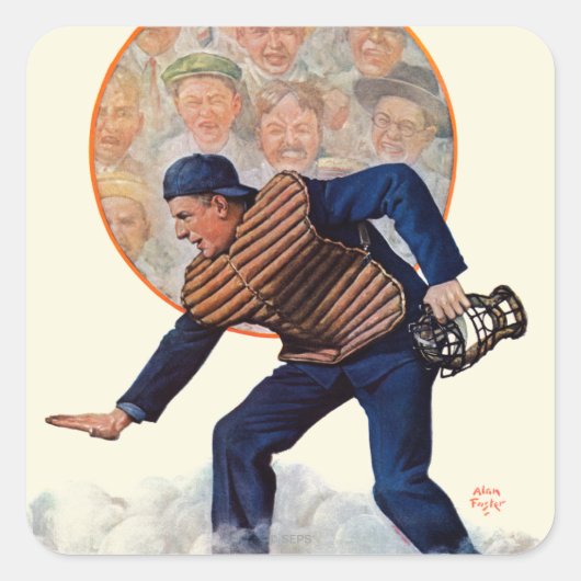 安全なプレート スクエアシール (正面)