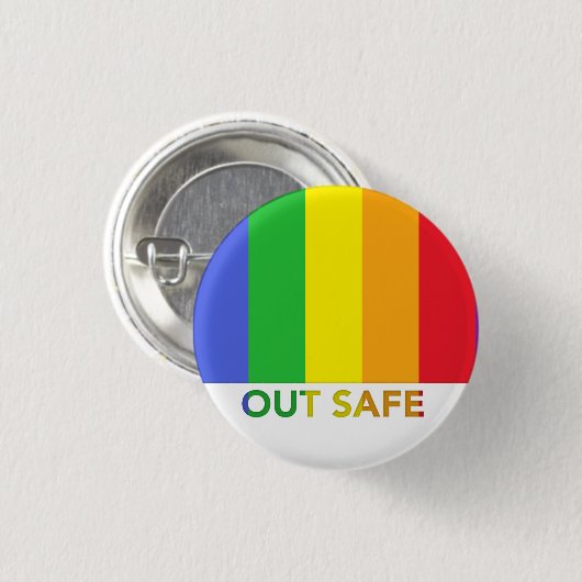 安全なボタン 缶バッジ (正面&裏面)