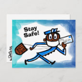 安全なメールキャリア ポストカード (正面/裏面)