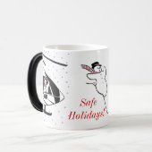 安全な休日を過して下さい モーフィングマグカップ (正面左)