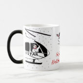 安全な休日を過して下さい モーフィングマグカップ (左)