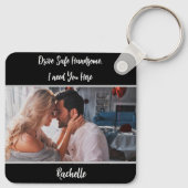 安全な写真ギフトを夫に届ける |ボーイフレンド キーホルダー (裏面)