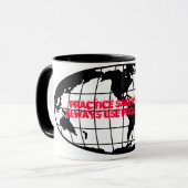 安全な地図を描くことを常に練習して下さい、Projを…使用して下さい マグカップ (正面左)