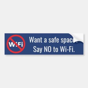 安全な宇宙がほしいと思って下さいか。 Wi-Fiのバンパーステッカーを拒否 バンパーステッカー