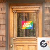 安全な宇宙 ウィンドウサイン (ホームデコレーション)