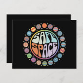 安全な宇宙LGBTQフレンドリープライドサポ誇りを持ったート ポストカード (正面/裏面)