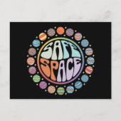 安全な宇宙LGBTQフレンドリープライドサポ誇りを持ったート ポストカード (正面)