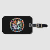 安全な宇宙LGBTQフレンドリープライドサポ誇りを持ったート ラゲッジタグ (正面横)