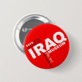 安全な徹夜のボタン(白いロゴと) 缶バッジ (正面&裏面)