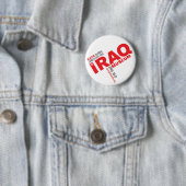 安全な徹夜のボタン(赤いロゴと) 缶バッジ (インサイチュ)