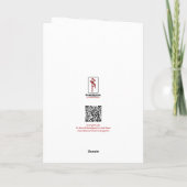 安全な旅行とバランスBinderreグリーティングカード サンキューカード (裏面)