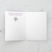 安全な旅行とバランスBinderreグリーティングカード サンキューカード (内部)