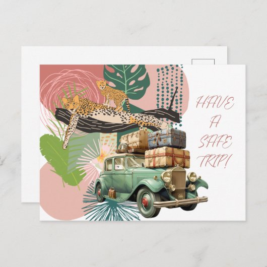 安全な旅行をする シーズンポストカード (正面/裏面)