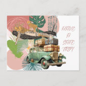 安全な旅行をする シーズンポストカード (正面)