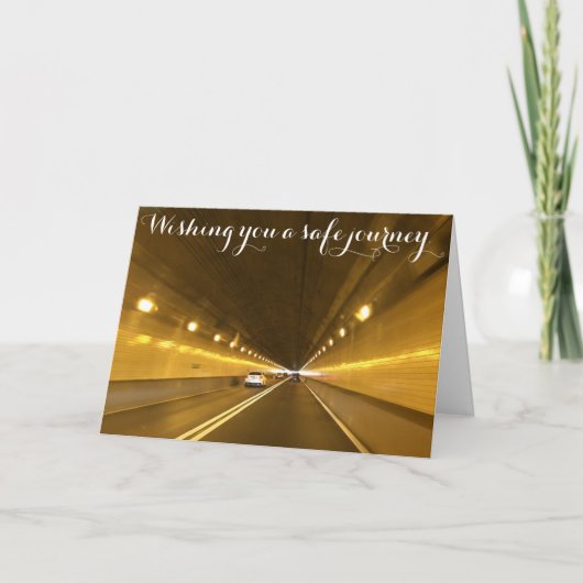 安全な旅行を望みます。カード カード (正面)