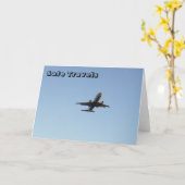 安全な旅行飛行機 カード (黄色い花)