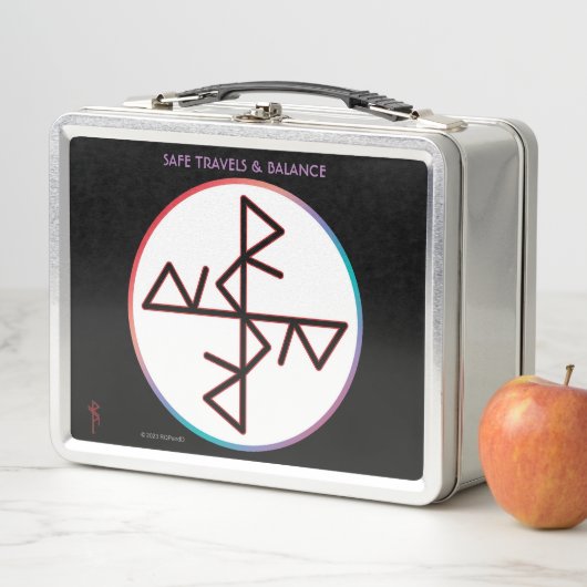 安全な旅行Binderre #RuneKids メタルランチボックス (インサイチュ)