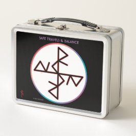 安全な旅行Binderre #RuneKids メタルランチボックス