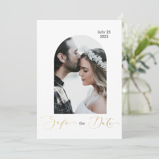 安全な日付写真、ゴールデンスクリプト 招待状 (スタンド正面)