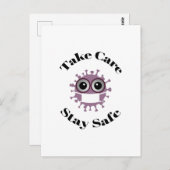 安全な気に仮面コロナウイルスを服用 ポストカード (正面/裏面)