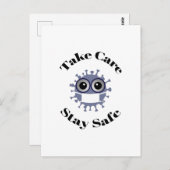 安全な気に仮面コロナウイルスを服用 ポストカード (正面/裏面)