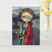 「安全な港」グリーティングカード カード (黄色い花)