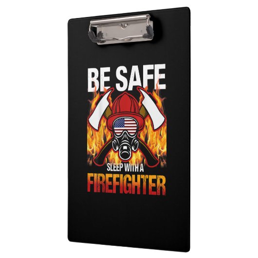 安全な睡眠を消防士と一緒に クリップボード (左)