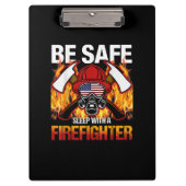 安全な睡眠を消防士と一緒に クリップボード (正面)