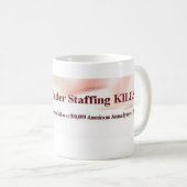 安全な職員を置くマグ コーヒーマグカップ (正面右)