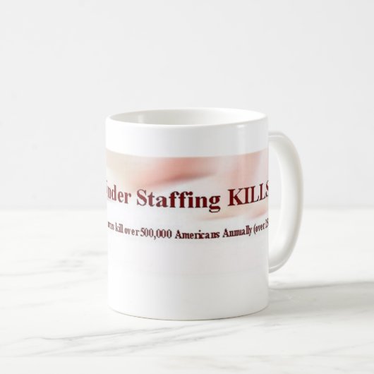 安全な職員を置くマグ コーヒーマグカップ (正面右)