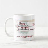 安全な職員を置くマグ コーヒーマグカップ (左)