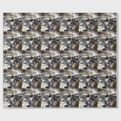 安全な避難所：妖精ペンギン天国 ラッピングペーパー (フラット)