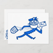 安全な郵便配達員 ポストカード (正面/裏面)