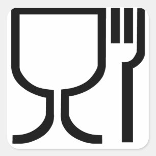安全な食品シンボル スクエアシール