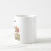 安全なFireworksマグ コーヒーマグカップ (中央)