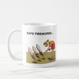 安全なFireworksマグ コーヒーマグカップ