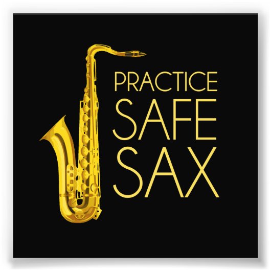 安全なSaxの練習 フォトプリント (正面)